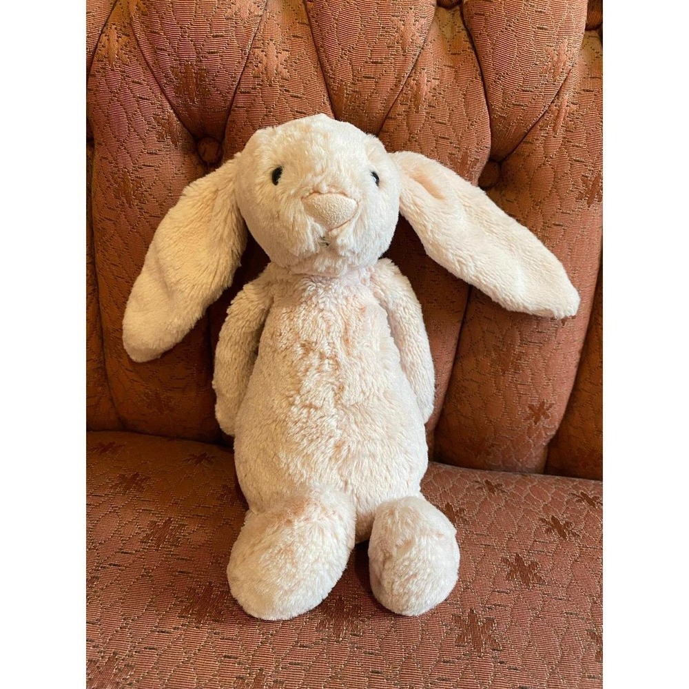Jellycat Bunny Rabbit Rattle Retired Light Pink Bashful JCINC3177 Tush Tag s17